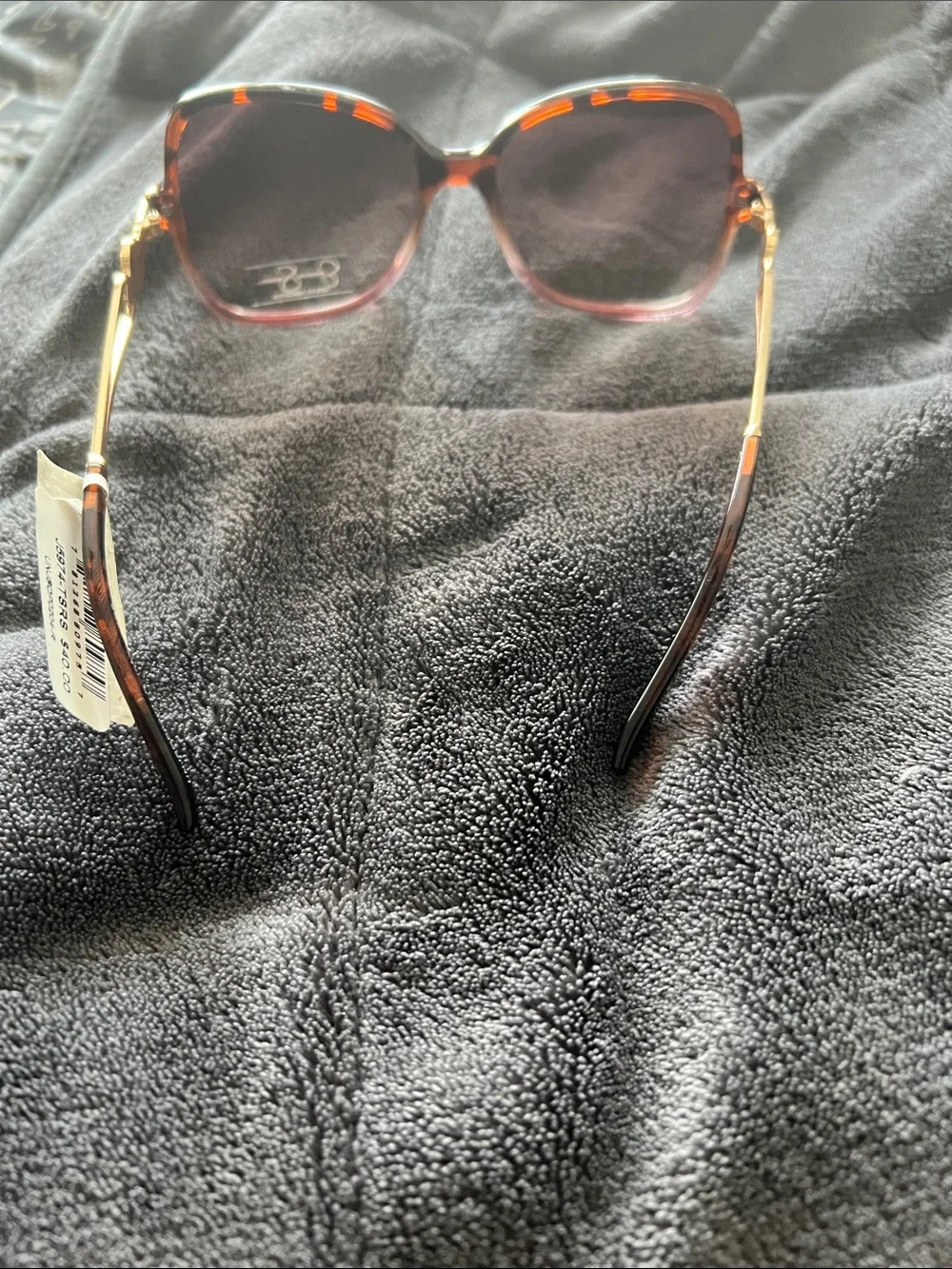 Jessica Simpson Brown Tortoise Gradient Oversized Women's Sunglasses